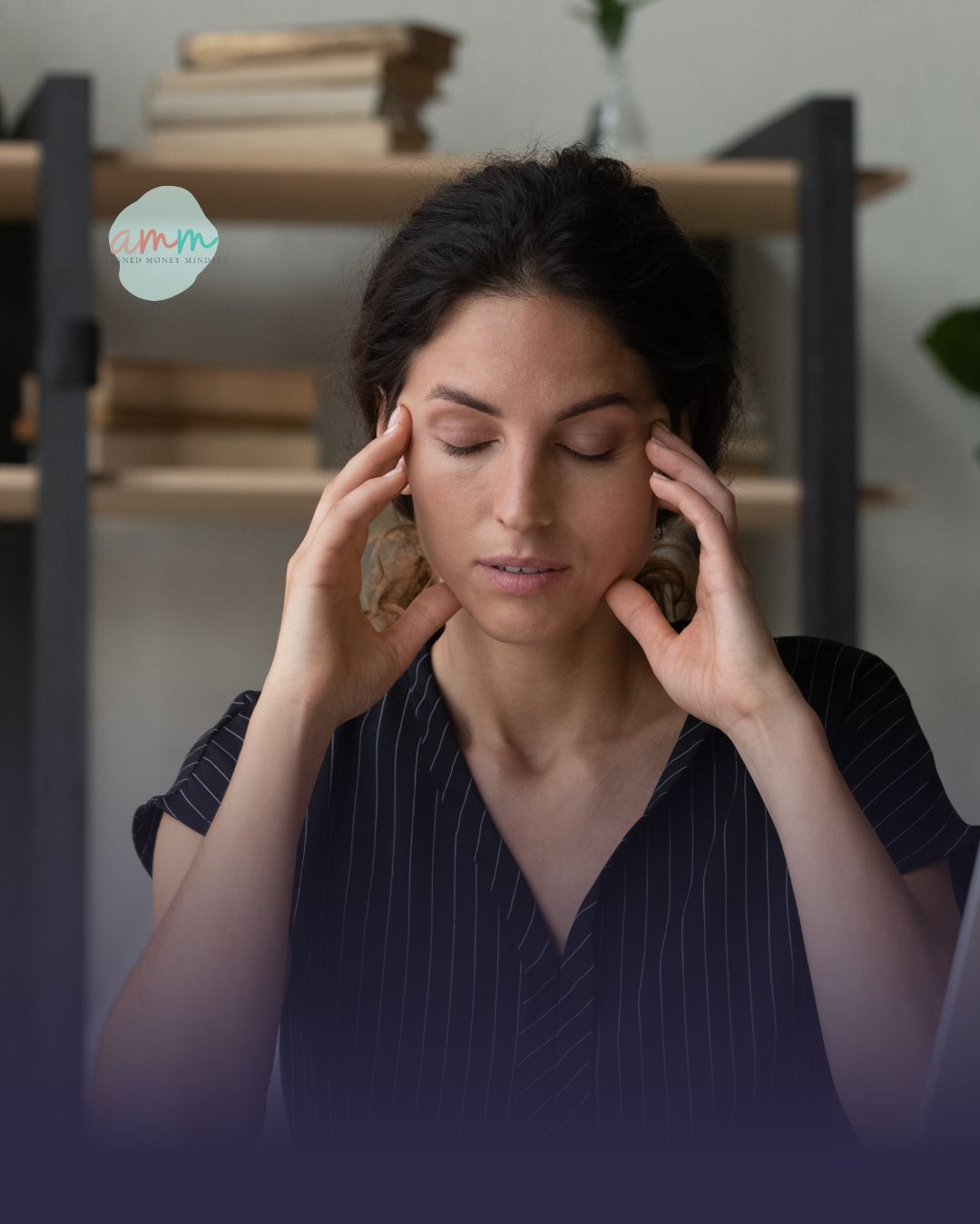 A first-gen woman sitting alone, symbolizing hyper-independence and money challenges